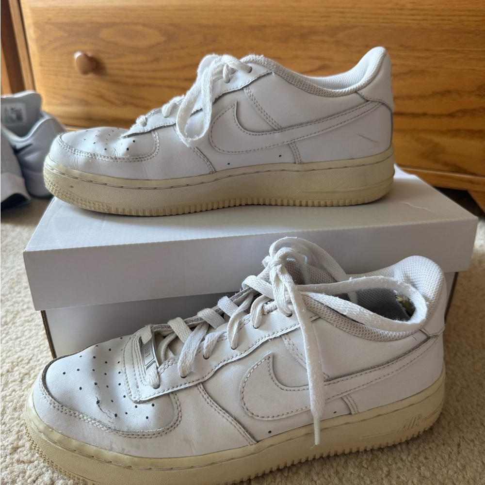 White Kids AF1s